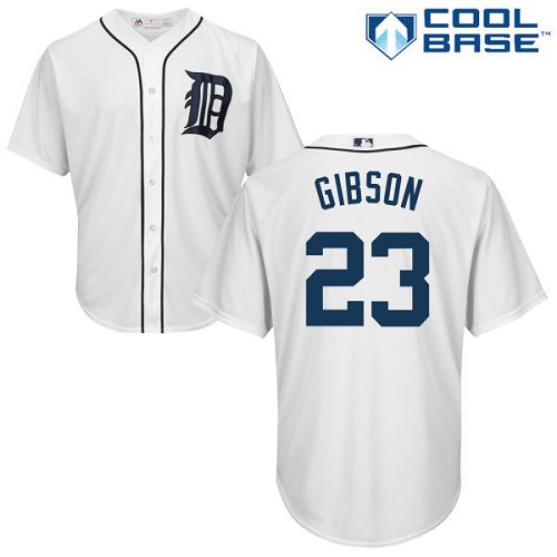 Detroit Tigers #23 Kirk Gibson Mlb Golden Brandedition White